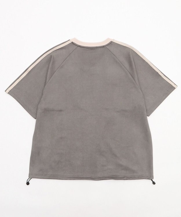 WEGO 【ユニセックス着用ITEM/MLサイズ展開】フェイクスウェードゲームT（SS） ブラック中濃色