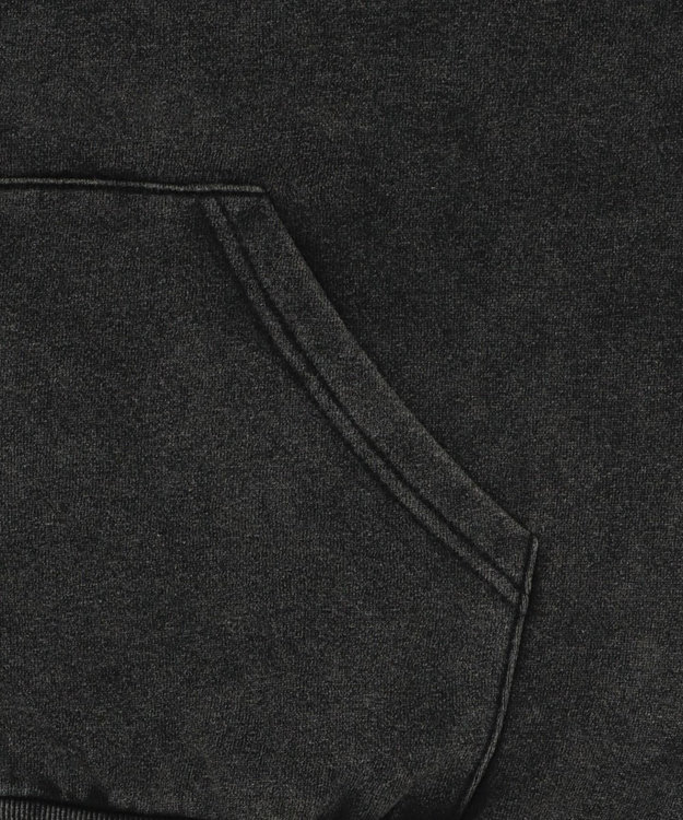 WEGO 【ユニセックス着用ITEM/MLサイズ展開】ショートグラフィックZIPパーカー ブラックその他