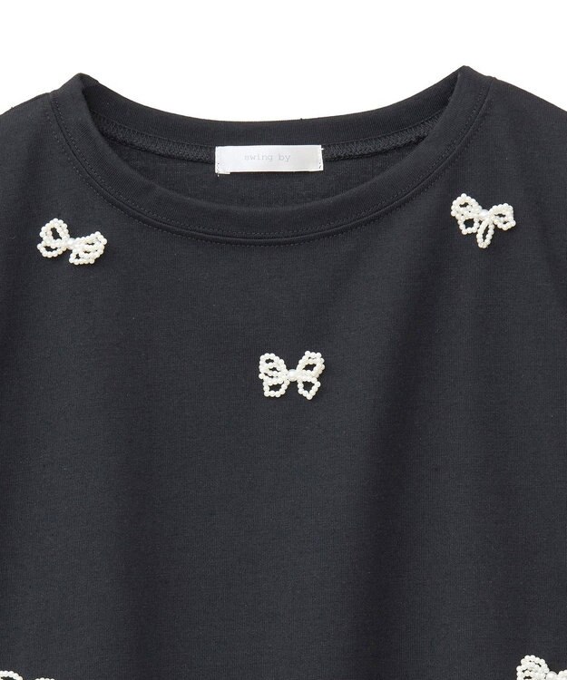 Green Parks ・ｓｗｉｎｇ　ｂｙ　パールリボンモチーフＴＥＥ Black