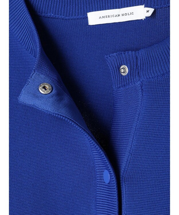 AMERICAN HOLIC エコカルットクルーネックカーディガン Blue