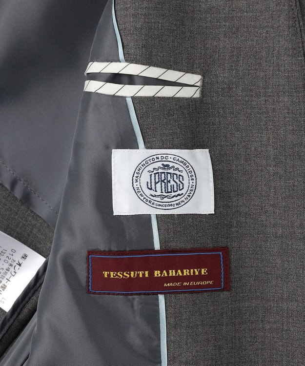 J.PRESS LADIES 【セットアップ対応】BAHARIYE SOLID ノーカラー ジャケット ミディアムグレー系