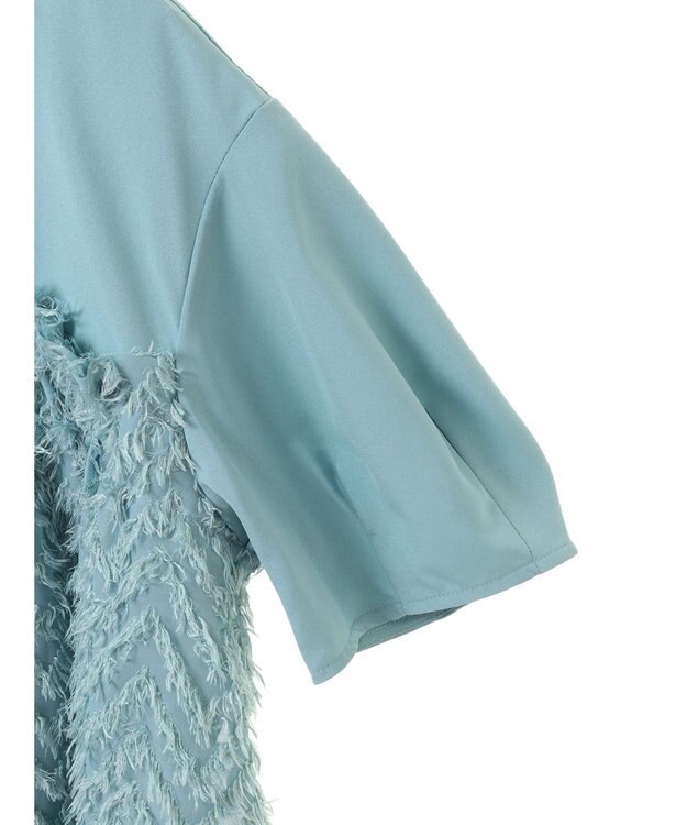 Green Parks フェザージャガードドッキングブラウス Mint