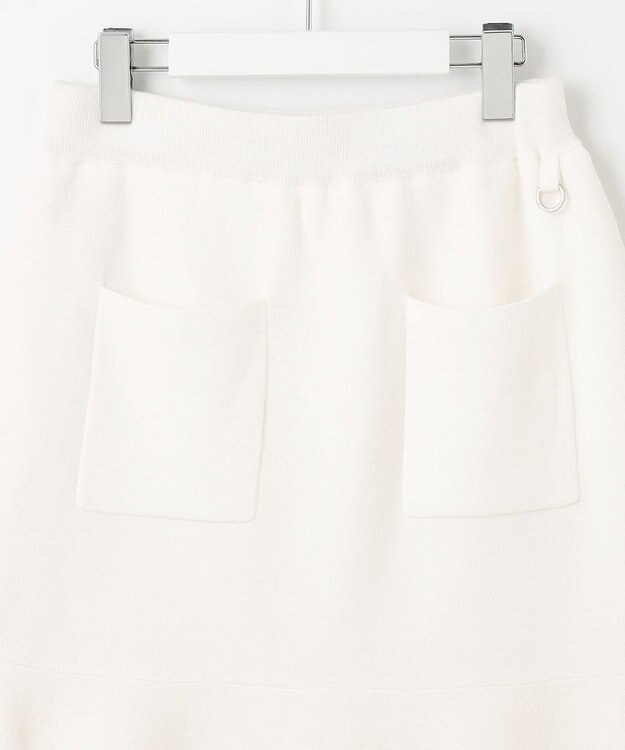 23区GOLF ニットアップでレディなスタイリングを【WOMEN】【洗える】ニットスカート アイボリー系