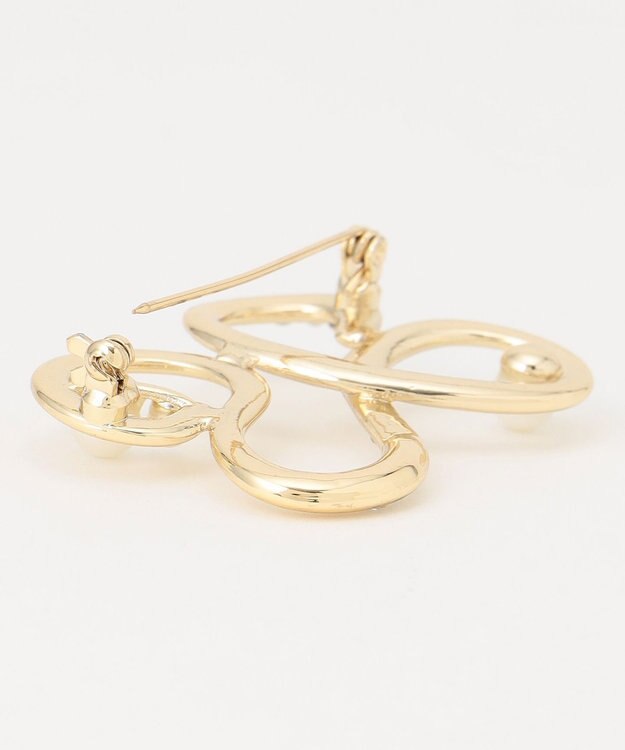 ANY SIS メタル ブローチ ライトゴールド