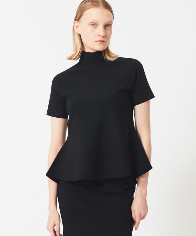 BEIGE， HOLLY / ペプラムニット Black