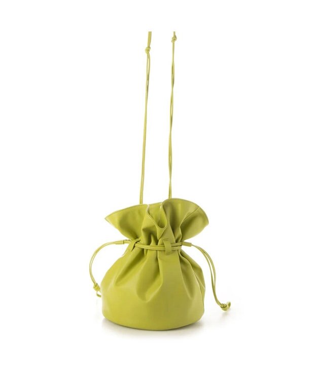 UNBILLION kakatoo ソフト合皮ドロストショルダー ライトグリーン