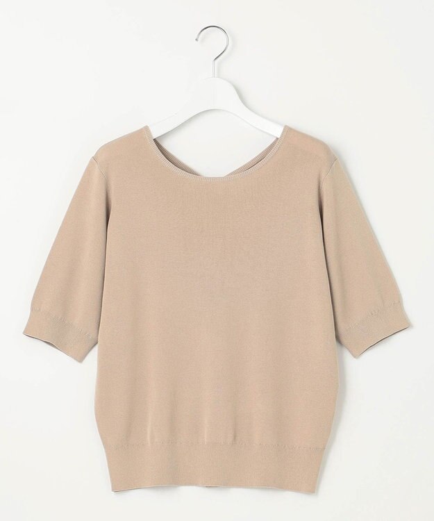 自由区 【WEB限定・洗える・XSサイズあり】ハイツイストコットンアセテートニットセットアップ ワンピース ベージュ系