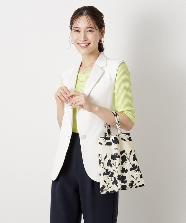 MOONBAT 【折りたたみ傘袋】フルラ（FURLA）カメリア　防水 オフホワイト