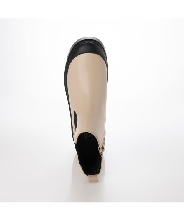 ing <ing>【レイン対応】ラバートゥサイドゴアブーツ ライトベージュ