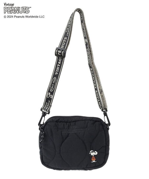 Green Parks ■ＰＥＡＮＵＴＳ　キルティングショルダーＳ Black