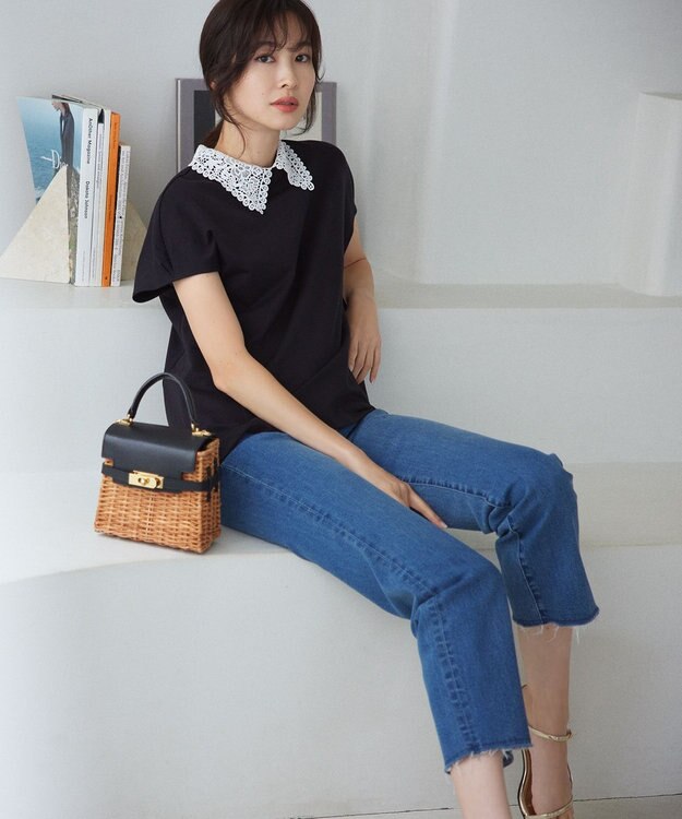 組曲 ミッドデニム パンツ ライトインディゴ系