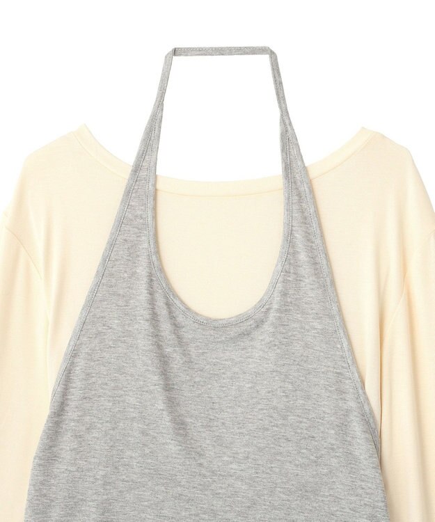 CRAFT STANDARD BOUTIQUE 2点セット/ホルターネック+ロンTee Ivory