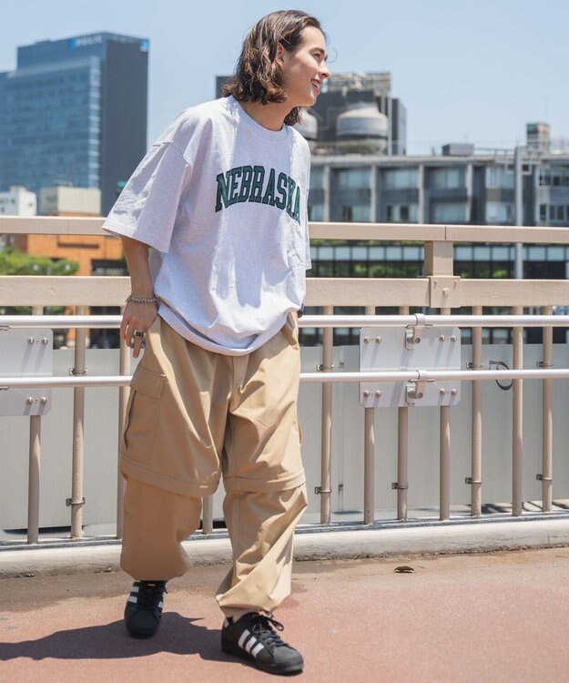 WEGO 2wayリップストップカーゴパンツ ベージュ