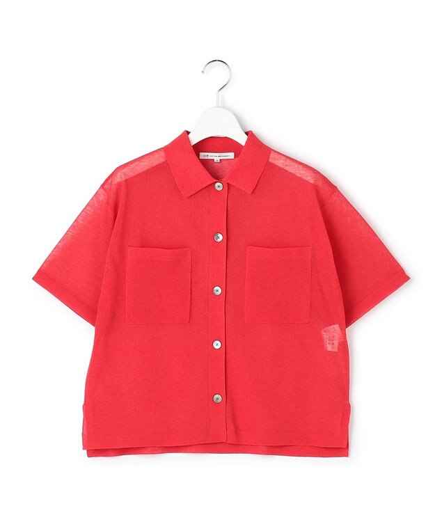 23区 【先行予約】シアー ポロニット レッド系