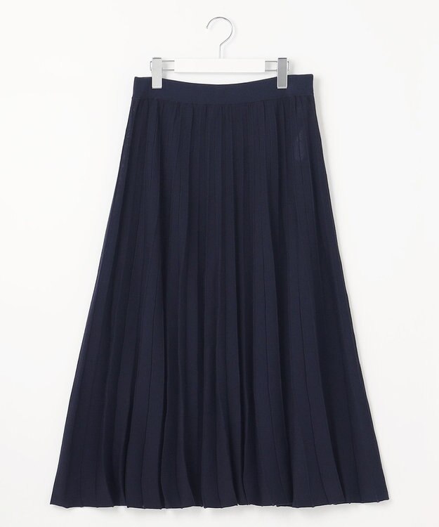 自由区 【WEB限定・洗える・XSサイズあり】ハイツイストコットンアセテートニットセットアップ ワンピース ネイビー系