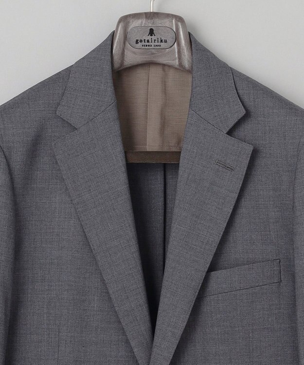 GOTAIRIKU 新色追加/セットアップ対応【ウォッシャブル/シワになりにくい/ストレッチ】ウォッシャブル ウールジャケット(25年モデル) 25年新色/ライトグレー系