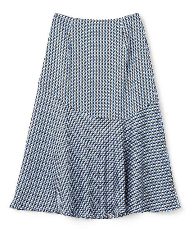 BEIGE， MABILLON / フレアスカート Sax x Brown