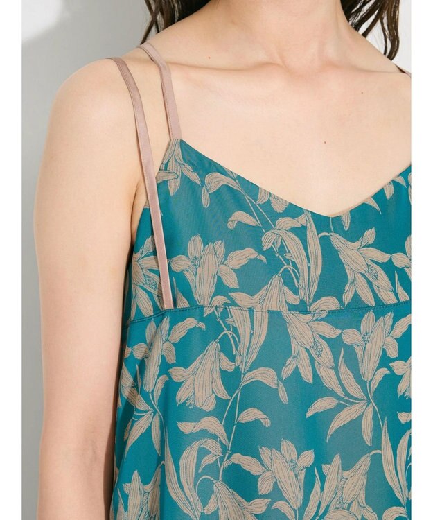 Green Parks ウ゛ィンテージフラワージャガードキャミワンピース Flower