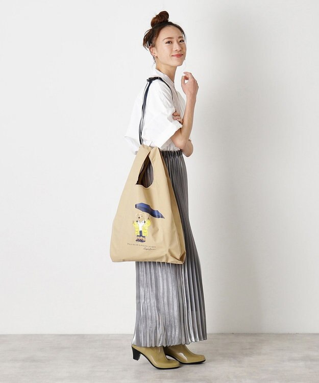 MOONBAT 【2WAY/撥水】POLO RALPH LAUREN レインベア ベルト付きレインバッグ ベージュ