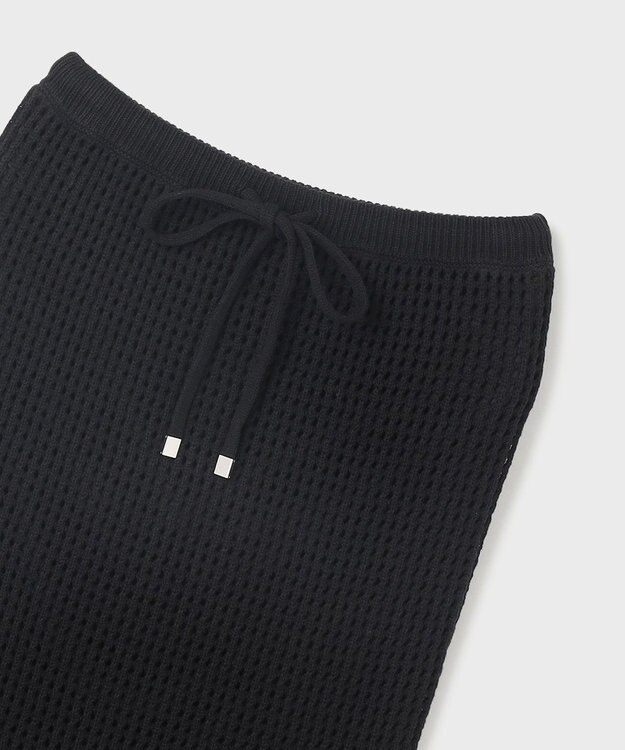 GRACE CONTINENTAL メッシュタイトニットスカート ブラック
