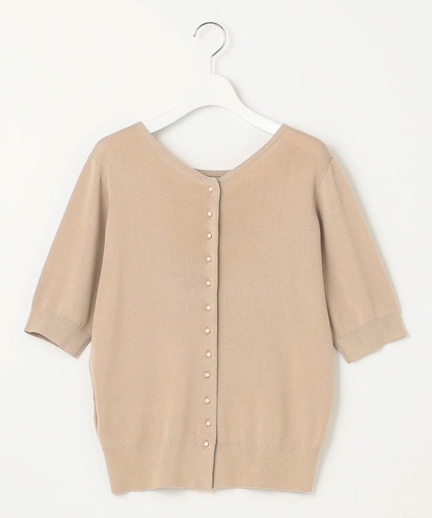 自由区 【WEB限定・洗える・XSサイズあり】ハイツイストコットンアセテートニットセットアップ ワンピース ベージュ系