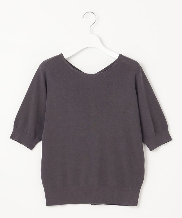 自由区 【WEB限定・洗える・XSサイズあり】ハイツイストコットンアセテートニットセットアップ ワンピース グレー系