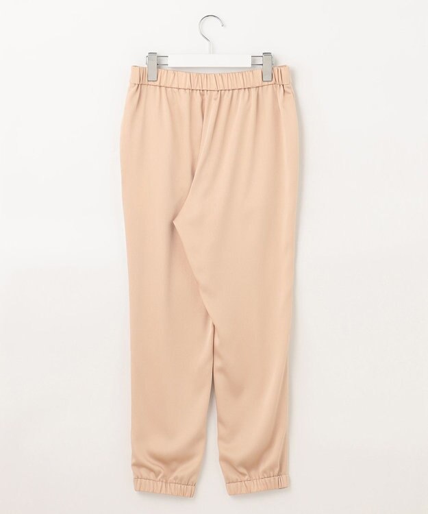 自由区 【洗える】チンツサテンタンブラー ジョガーパンツ ピンク系