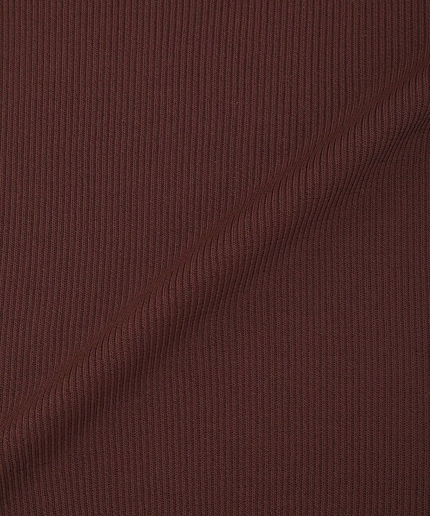 YECCA VECCA 5分袖リブニット Brown