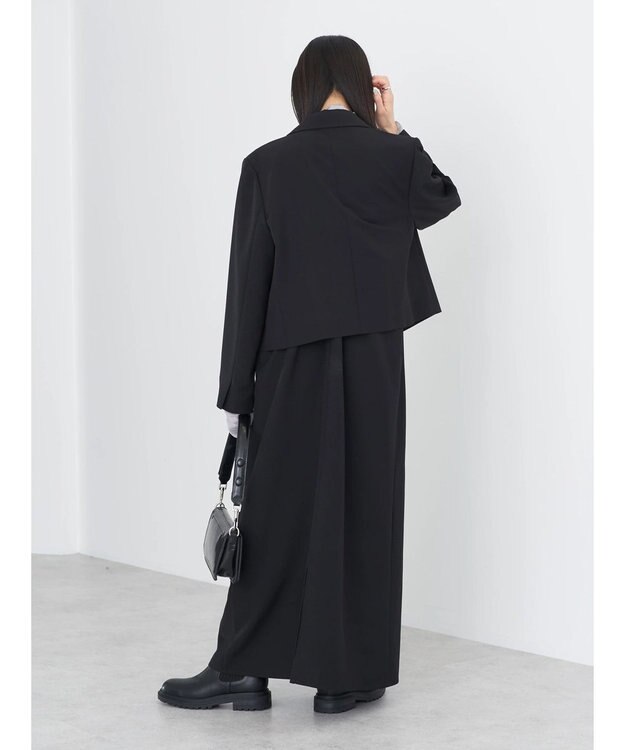 earth music&ecology ショートテーラードジャケット Black