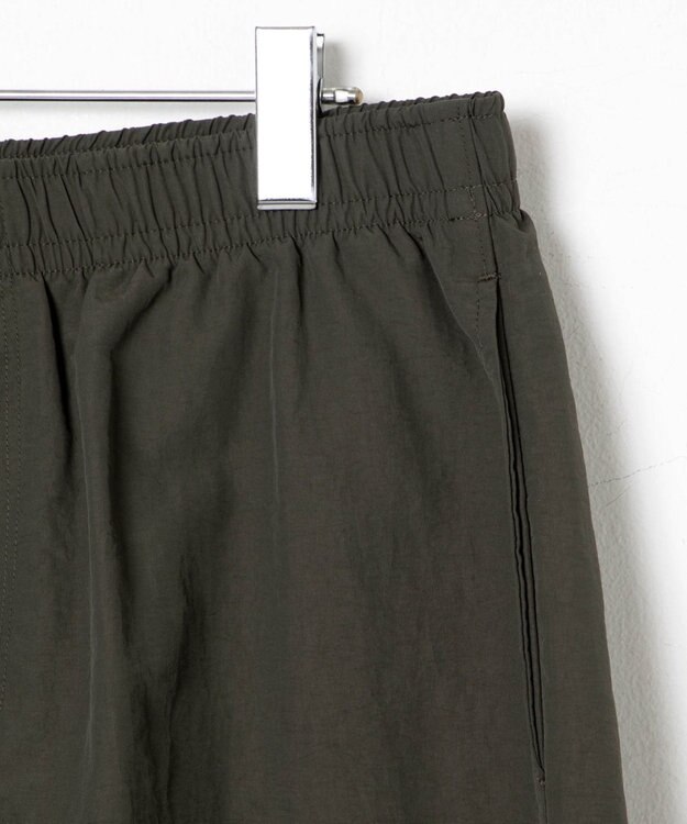 WEGO 【ウエストゴム/手洗い可】ナイロン　トラックパンツ カーキ