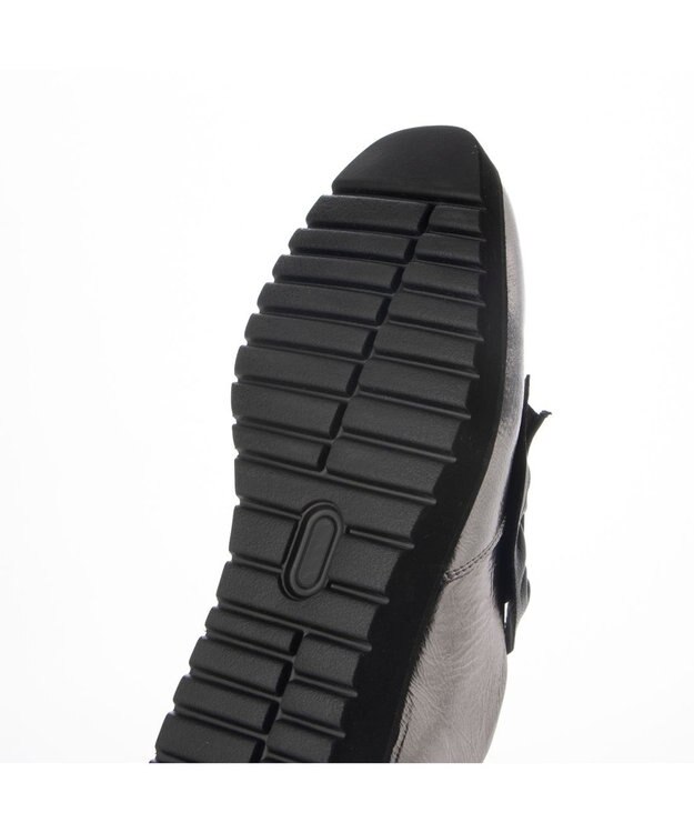 MODE ET JACOMO <D'ICI>シャーリングモチーフデザインスニーカー グレーメタリック