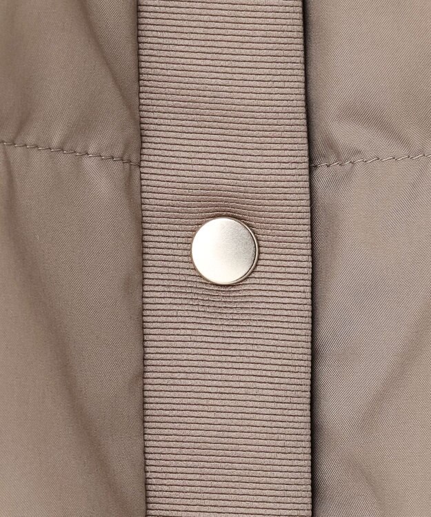 J.PRESS LADIES 【洗える】ライトダウン ノーカラー ジャケット モカ系