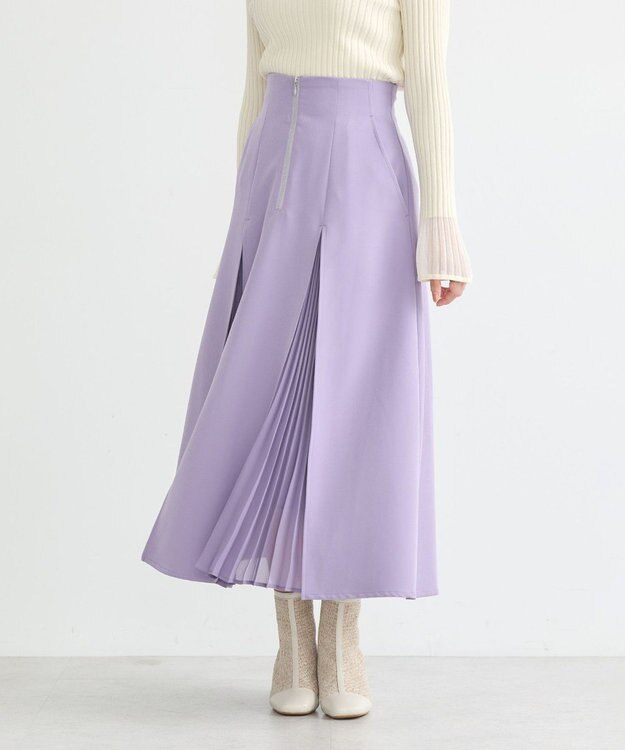 earth music&ecology マチプリーツスカート Lavender