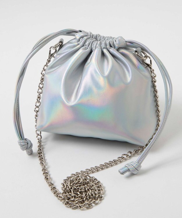 WEGO 巾着チェーンショルダー 柄4