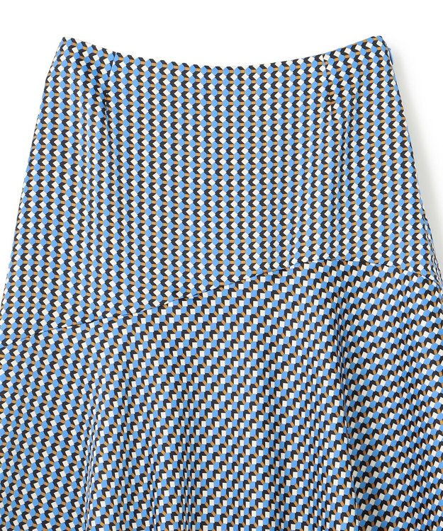 BEIGE， MABILLON / フレアスカート Sax x Brown