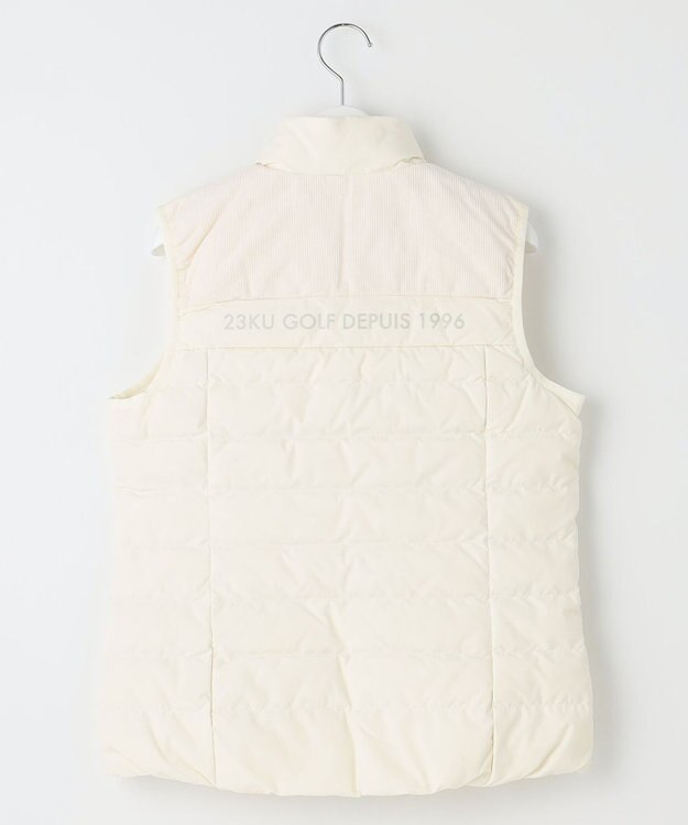 23区GOLF 軽くて暖か！【WOMEN】【ストレッチ・撥水】ダウンベスト ホワイト系