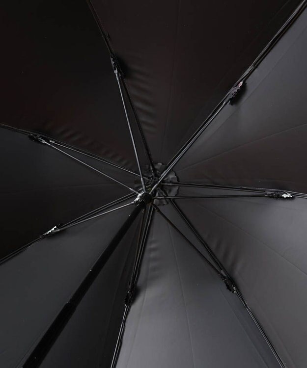 AURORA BLAO（ブラオ）花柄晴雨兼用傘（1段スライドショート傘） チャコールグレー