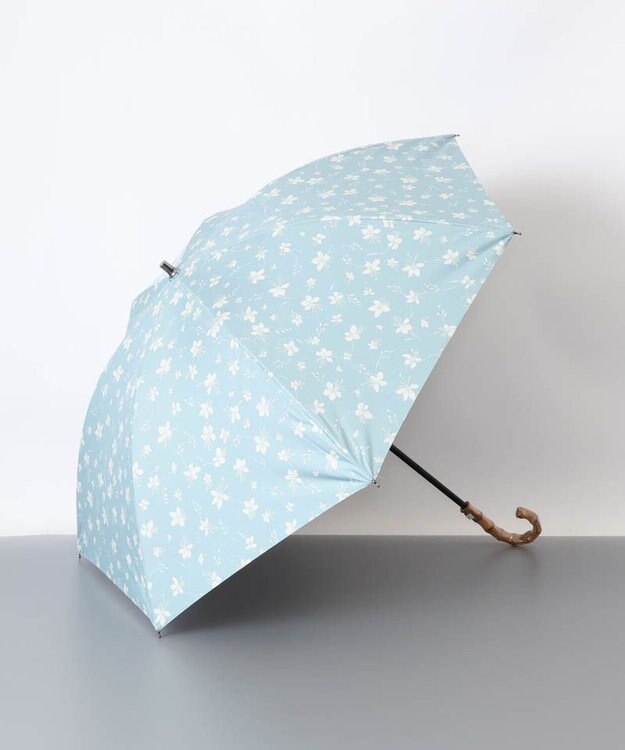 AURORA BLAO（ブラオ）花柄晴雨兼用傘（1段スライドショート傘） ミントグリーン