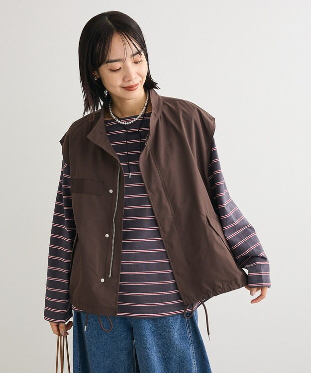 Green Parks ミリタリーベスト Brown