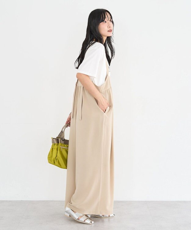 Green Parks スカーチョサロペット Beige