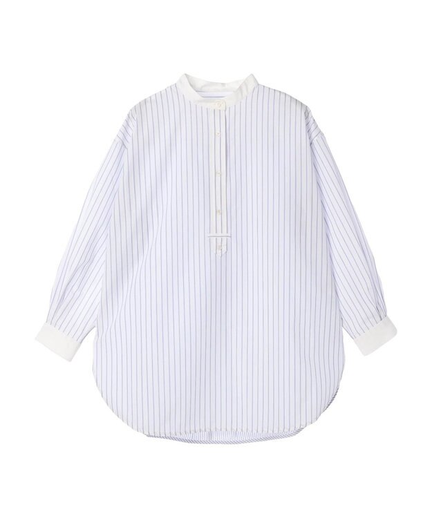 AMERICAN HOLIC イージーケアバンドカラーシャツチュニック Multi