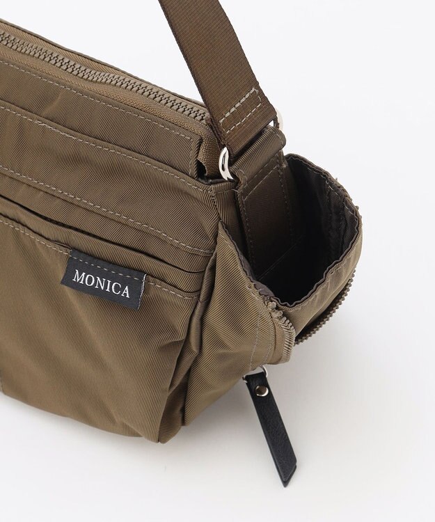 LA BAGAGERIE 【MONICA】サイドジップミニショルダーバッグ カーキ