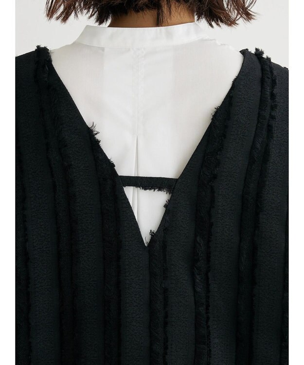 Green Parks デザインＶネックベスト Black