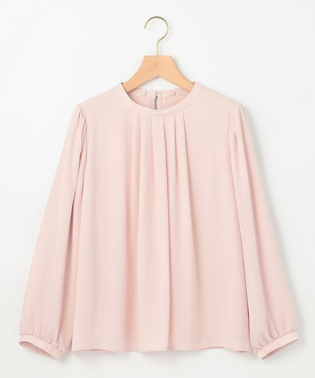 組曲 S 【WEB限定・2WAY】ジョーゼットシフォンレース襟 ブラウス ピンク系