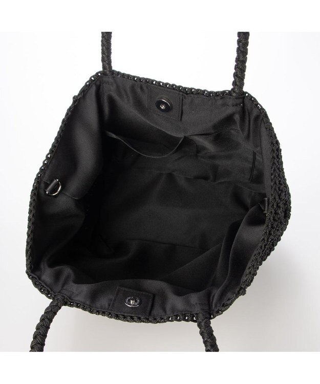 UNBILLION カシュカシュ cachecache / ベーシッククロッシェトート カゴバッグ ブラック