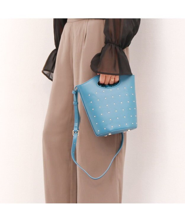 UNBILLION カカトゥ kakatoo / スタッズショルダーバッグ ブルー