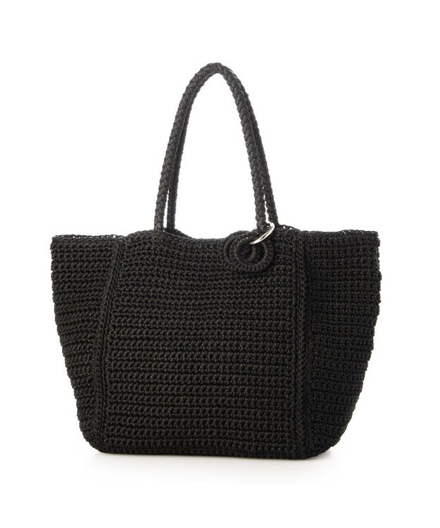 UNBILLION カシュカシュ cachecache / ベーシッククロッシェトート カゴバッグ ブラック