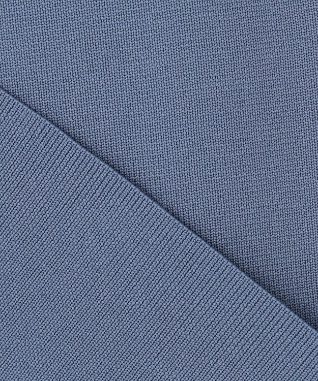 自由区 S 【洗える】パールディティールプルオーバー ニット ブルー