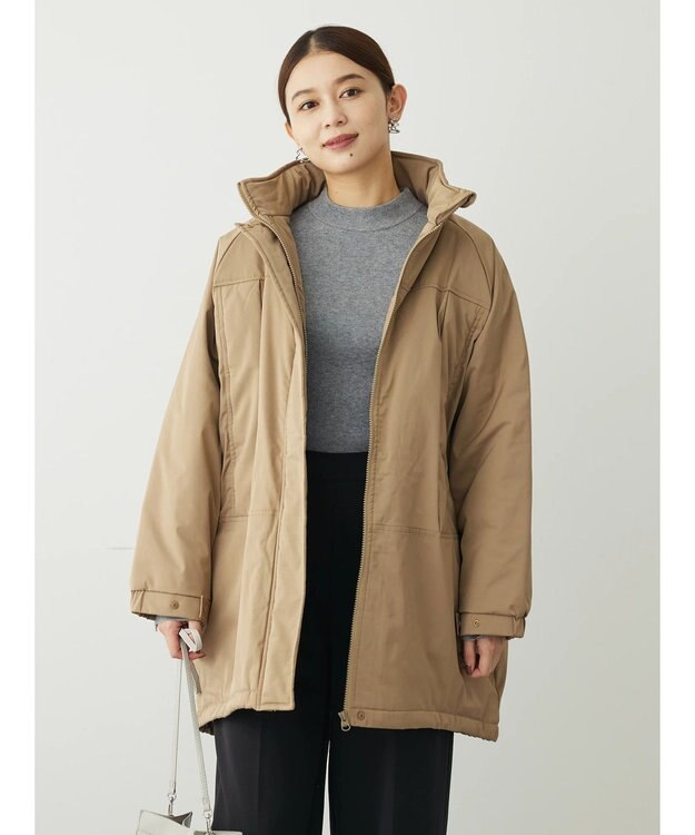 Green Parks あったか中綿コート Beige