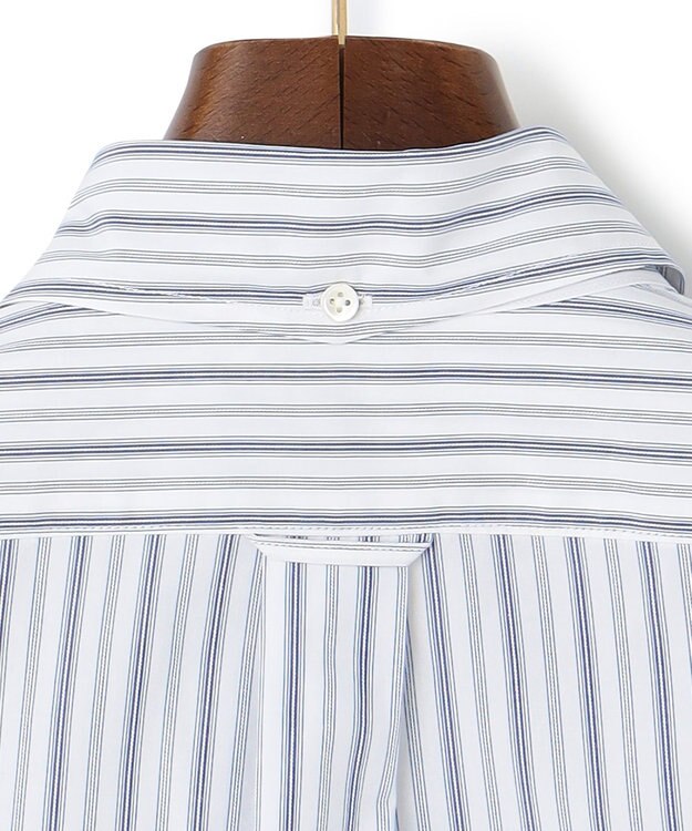 J.PRESS MEN ドビーマルチストライプ シャツ ホワイト系1